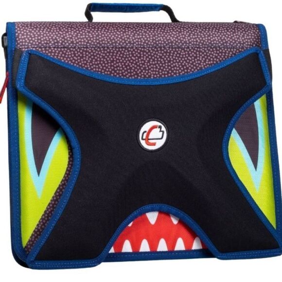 NWT Case-it Monsters Binder THE X-HUGGER 3 Ring Binder 2” Capacity laptop holder - Picture 1 of 12